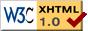 XHTML 1.0 correcto